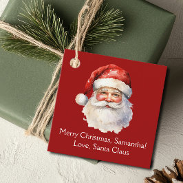 Etiquetas Para Recuerdos De Santa Claus Personalizado Fiesta Navidades Niño