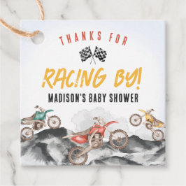 Etiquetas Para Recuerdos Decoración Baby Shower de motocicletas sucias