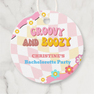 Etiquetas Para Recuerdos Decoración de fiesta de soltera Groovy y boozy de 