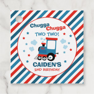 Etiquetas Para Recuerdos Decoración del partido del cumpleaños del tren Chu