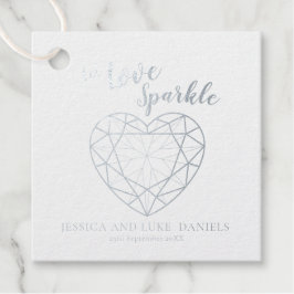 Etiquetas Para Recuerdos Dejemos que el amor destello gemelo boda o evento