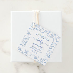 Etiquetas Para Recuerdos Delft Blue Chinoiserie Baby Shower Boy