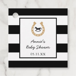 Etiquetas Para Recuerdos Derby Horseshoe Rocking Horse Baby Shower