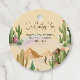 Etiquetas Para Recuerdos Desert Oh Cactus Boy Boho Arch Baby Shower