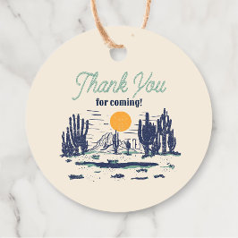 Etiquetas Para Recuerdos Desierto Vintage Wild West Primer cumpleaños