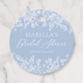 Etiquetas Para Recuerdos Despedida de soltera azul algo elegante moderno