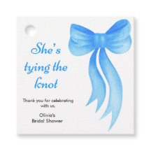 Despedida de soltera Blue Bow She's Tying the Knot