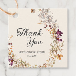 Etiquetas Para Recuerdos Despedida de soltera boho de flores de otoño