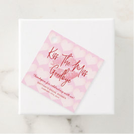 Etiquetas Para Recuerdos Despedida de Soltera con Besos el Día de San Valen