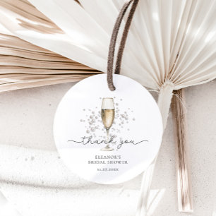 Etiquetas Para Recuerdos Despedida de Soltera con Perlas y Prosecco