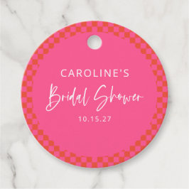 Etiquetas Para Recuerdos Despedida de soltera con tablero de ajedrez retro 