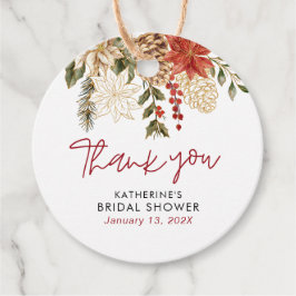 Etiquetas Para Recuerdos Despedida de soltera de Navidad de invierno