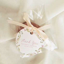 Etiquetas Para Recuerdos Despedida de Soltera Floral Acuarela Rosada