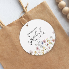 Etiquetas Para Recuerdos Despedida de soltera floral de acuarela boho