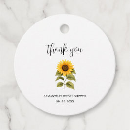 Etiquetas Para Recuerdos Despedida de Soltera Gracias Girasoles