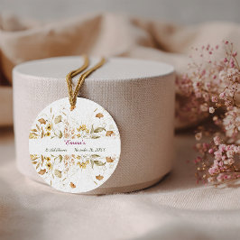 Etiquetas Para Recuerdos Detalles de Boda Rústica Botánica Personalizados