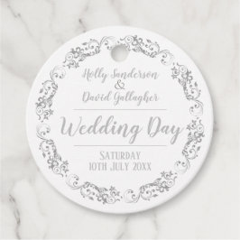 Etiquetas Para Recuerdos Día de la boda de novias y novias