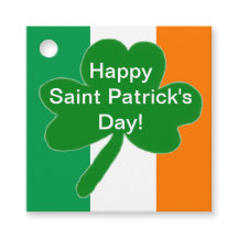 Día de San Patricio festivo verde blanco naranja