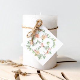 Etiquetas Para Recuerdos Día de San Valentín de acuarela Greeney y Rosas AM