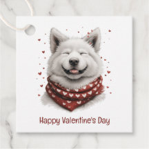 Día de San Valentín Perro Samoyedo