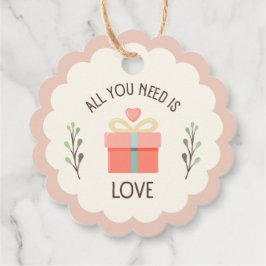 Etiquetas Para Recuerdos Día de San Valentín - Todo lo que necesitas es amo