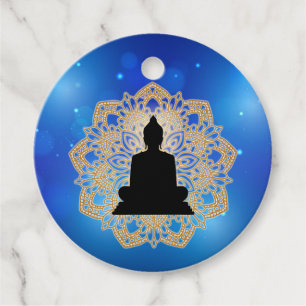 Etiquetas Para Recuerdos Día de Vesak Buda y Mandala Vaisakha Purnima
