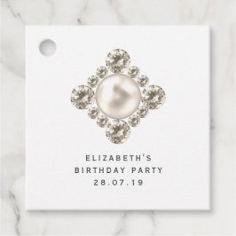 Etiquetas Para Recuerdos Diamantes y perlas
