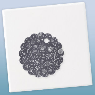 Etiquetas Para Recuerdos Dibujos de tablero de cromos de flores