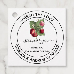 Etiquetas Para Recuerdos Difundir El Amor De La Boda De Cerezo De Fresa Fav