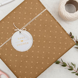 Etiquetas Para Recuerdos Diminuto corazón Verde azulado acuarela Baby Showe