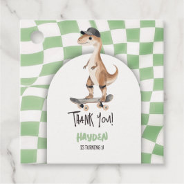 Etiquetas Para Recuerdos Dinosaurio Cumpleaños Retro T Rex Chequeado