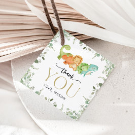 Etiquetas Para Recuerdos Dinosaurios Cutos, T-Rex, Jurásico, Primer Cumplea