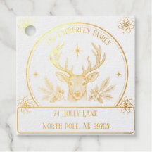 Dirección de Retorno de Reno Navideño Vintage