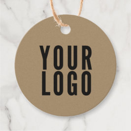 Etiquetas Para Recuerdos Dirección del logotipo de la empresa Kraft Tag