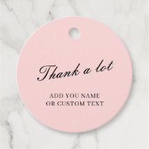 Diseño de agradecimiento Rosa Polvo