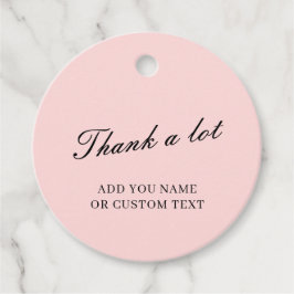 Etiquetas Para Recuerdos Diseño de agradecimiento Rosa Polvo