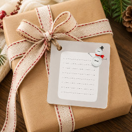 Etiquetas Para Recuerdos Diseño de botón de muñeco de nieve adorable regalo