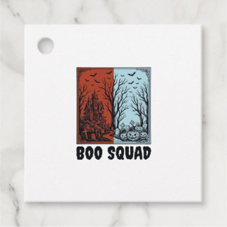 Etiquetas Para Recuerdos Diseño de camiseta de calabaza de Halloween vintag