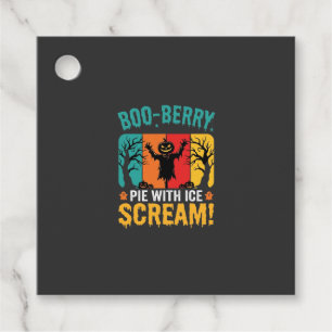 Etiquetas Para Recuerdos Diseño de helado de Halloween de pastel de Boo-Ber