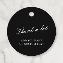 Diseño de tipografía 'Gracias' negro elegante