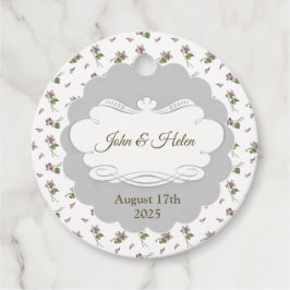 Etiquetas Para Recuerdos Diseño floral