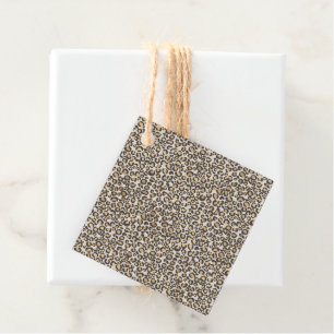 Etiquetas Para Recuerdos Diversión de neutrales de Moda de leopardo de impr