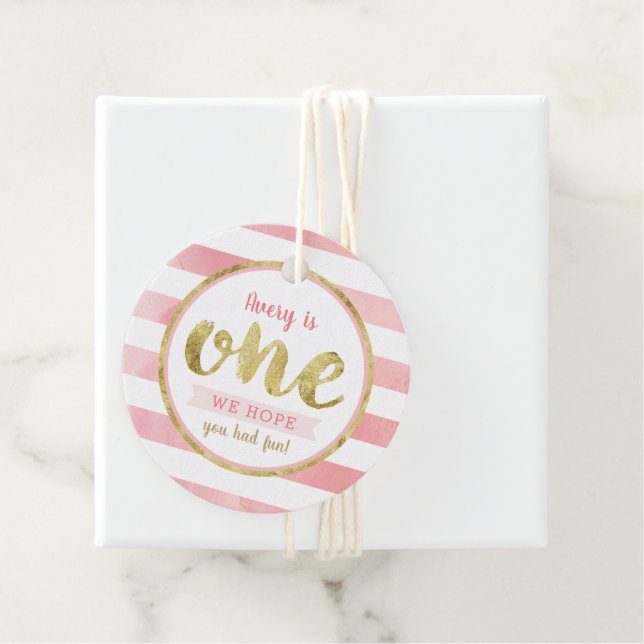 Etiquetas Para Recuerdos Diversión de ser una fiesta de primer cumpleaños r (In situ)