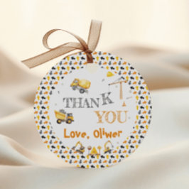 Etiquetas Para Recuerdos Divertida construcción fiesta de cumpleaños gracia