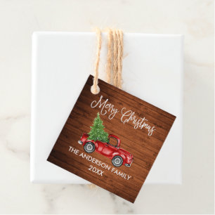 Etiquetas Para Recuerdos Divertido caligrafía Navidades de madera regalo de