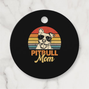 Etiquetas Para Recuerdos Divertido perro Pitbull Mamá Shirt Pittie Mamá es