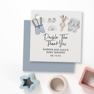 Etiquetas Para Recuerdos Doble Gracias Doble Ropa De Niños Gemelos