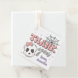 Etiquetas Para Recuerdos Dos Alegres Felices Halloween Rosa Gracias