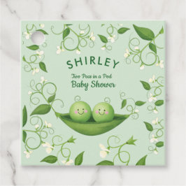 Etiquetas Para Recuerdos Dos maricas en una ducha de gemelos neutros de Pod