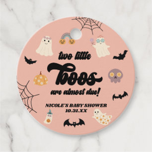 Etiquetas Para Recuerdos Dos pequeños gemelos Halloween Baby Shower